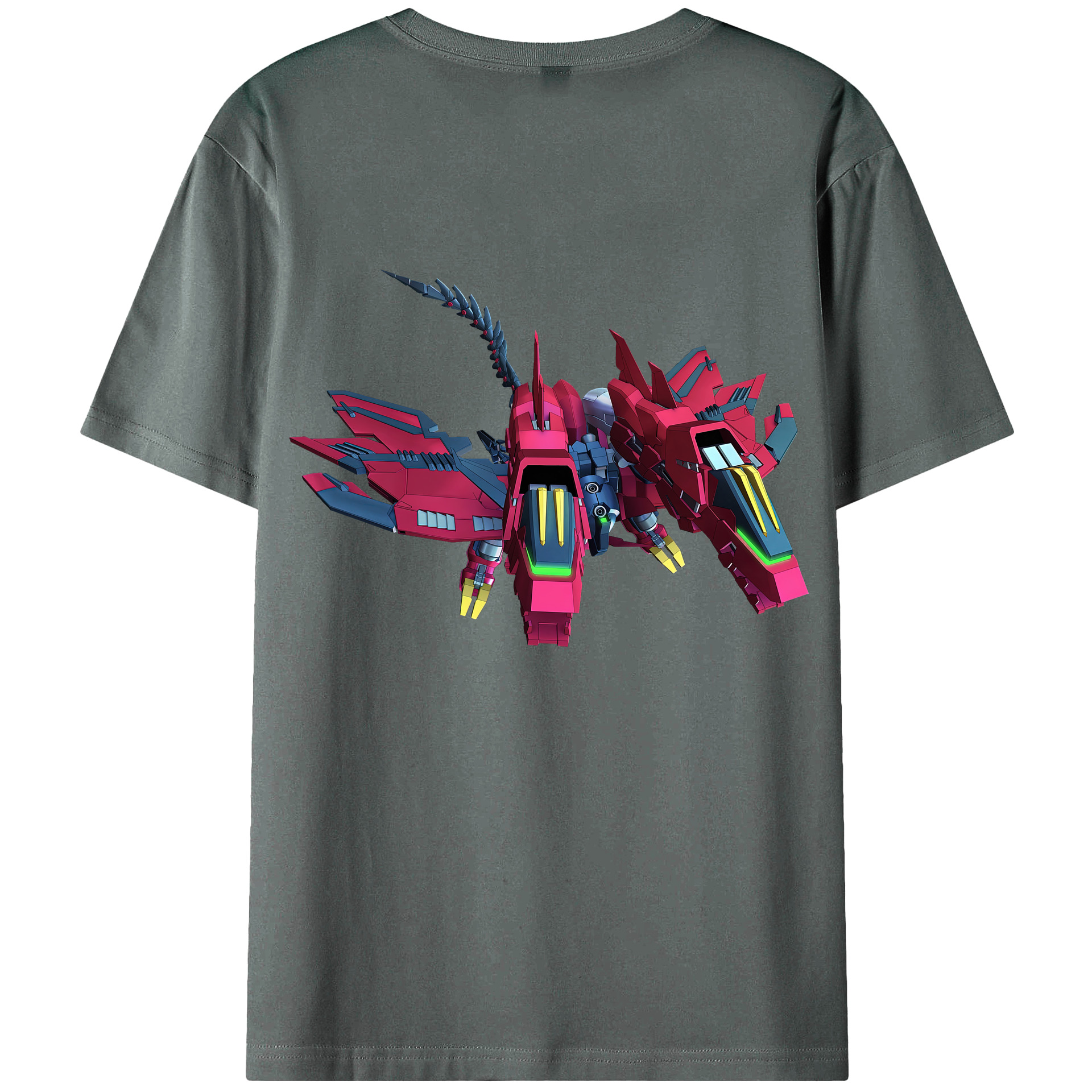 （画像用） 機動戦士ガンダム Mobile Suit Gundam 綿100％ メンズ半袖Tシャツ（バックプリント） 通気性